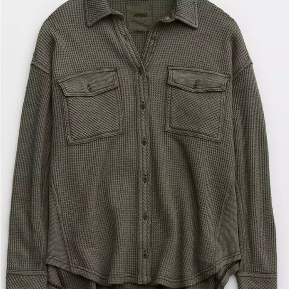 Aerie Lumberjane Waffle Shirt - Picture 3 of 3